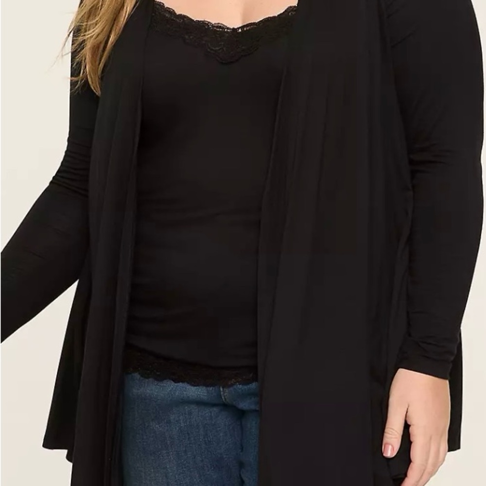 Lane Bryant Black Cardigan